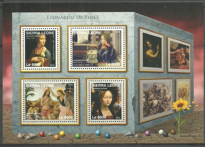 Znaczek Sierra Leone 2016 Mi ark 7323-7326 Czyste **