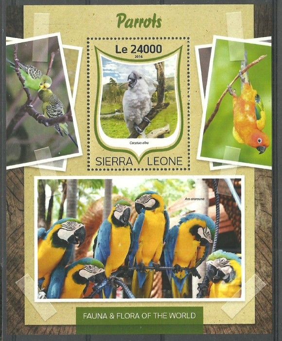 Znaczek Sierra Leone 2016 Mi bl 1043 Czyste **