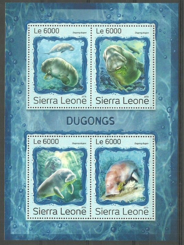 Znaczek Sierra Leone 2016 Mi ark 7983-7986 Czyste **