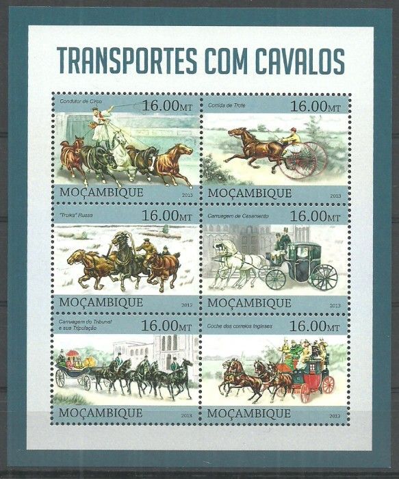 Znaczek Mozambik 2013 Mi ark 6434-6439 Czyste **