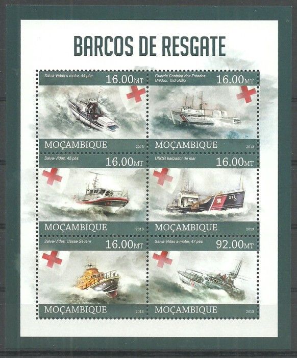 Znaczek Mozambik 2013 Mi ark 6476-6481 Czyste **