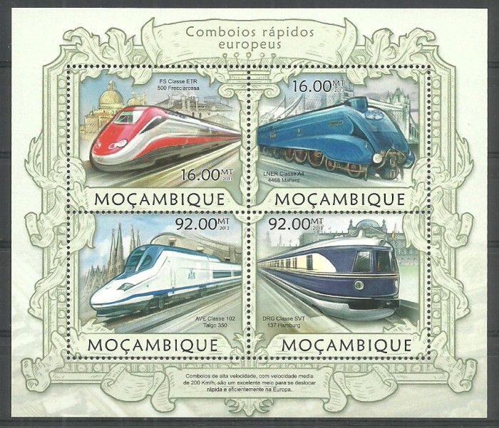 Znaczek Mozambik 2013 Mi ark 6324-6327 Czyste **