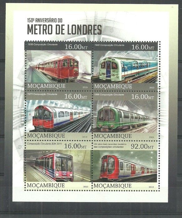 Znaczek Mozambik 2013 Mi ark 6504-6509 Czyste **
