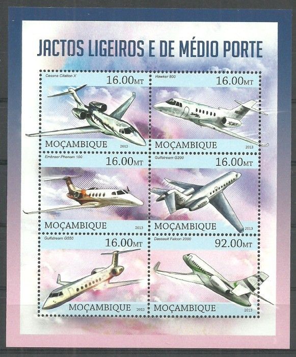 Znaczek Mozambik 2013 Mi ark 6581-6586 Czyste **