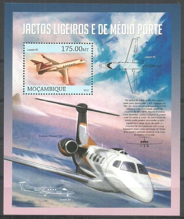 Znaczek Mozambik 2013 Mi bl 759 Czyste **