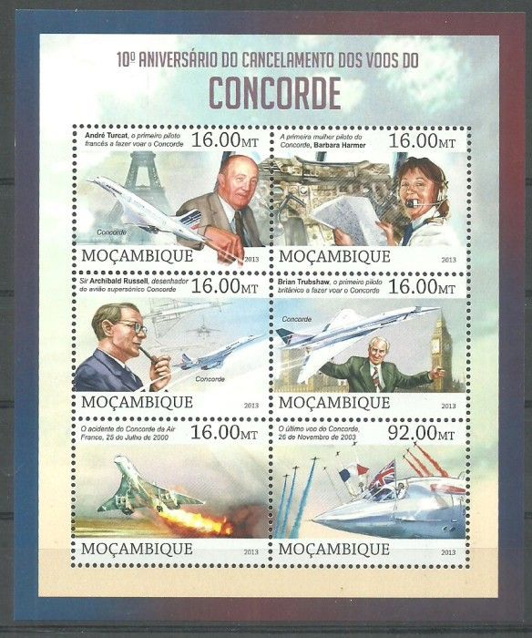 Znaczek Mozambik 2013 Mi ark 6588-6593 Czyste **