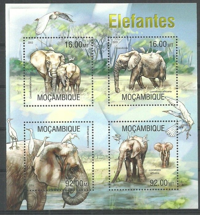 Mozambik 2013 Mi ark 6697-6700 Czyste **