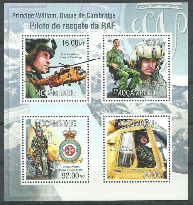 Znaczek Mozambik 2013 Mi ark 6767-6770 Czyste **