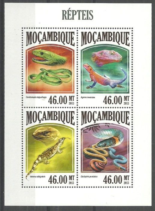 Znaczek Mozambik 2013 Mi ark 6807-6810 Czyste **