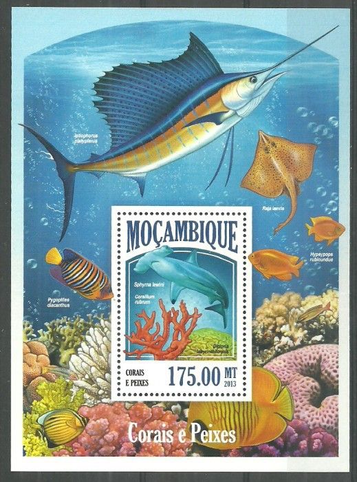 Znaczek Mozambik 2013 Mi bl 830 Czyste **