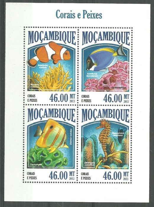 Znaczek Mozambik 2013 Mi ark 6952-6955 Czyste **