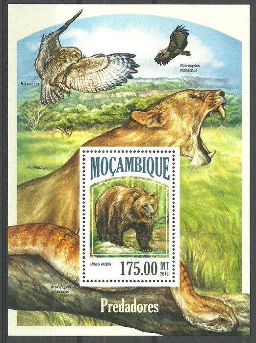 Znaczek Mozambik 2013 Mi bl 834 Czyste **