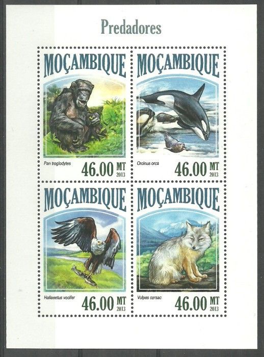 Znaczek Mozambik 2013 Mi ark 6972-6975 Czyste **