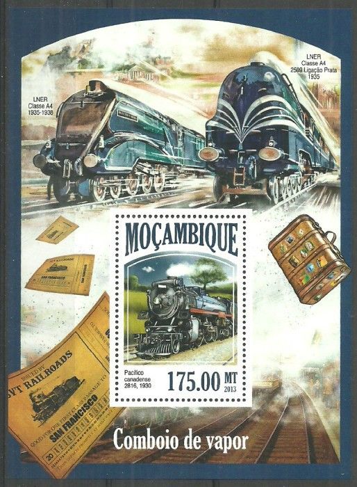 Znaczek Mozambik 2013 Mi bl 838 Czyste **