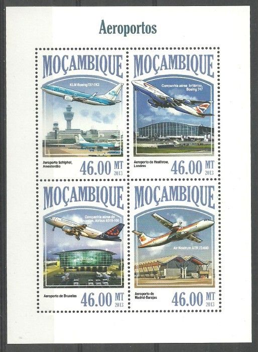 Znaczek Mozambik 2013 Mi ark 7007-7010 Czyste **