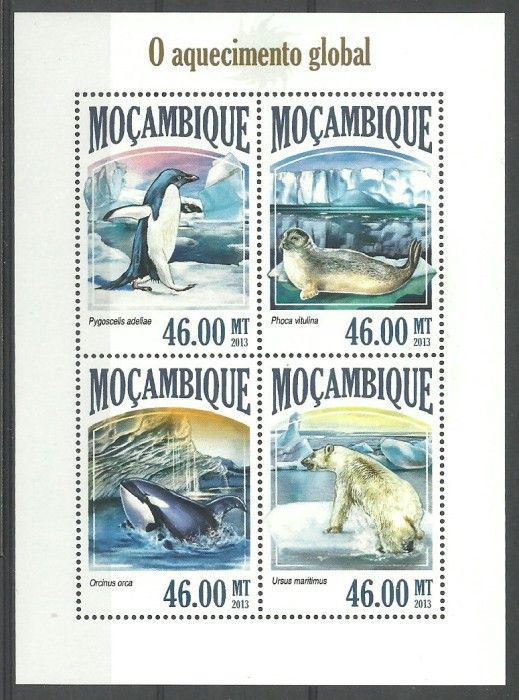 Znaczek Mozambik 2013 Mi ark 7067-7070 Czyste **