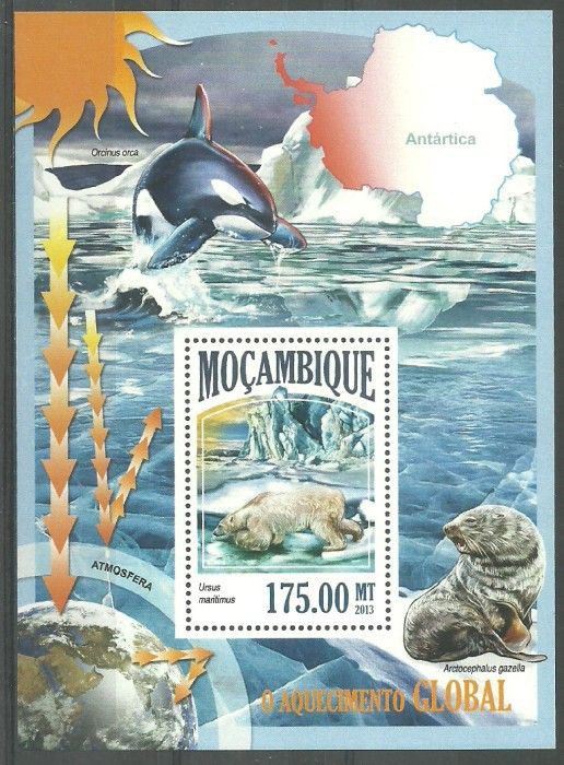 Znaczek Mozambik 2013 Mi bl 853 Czyste **