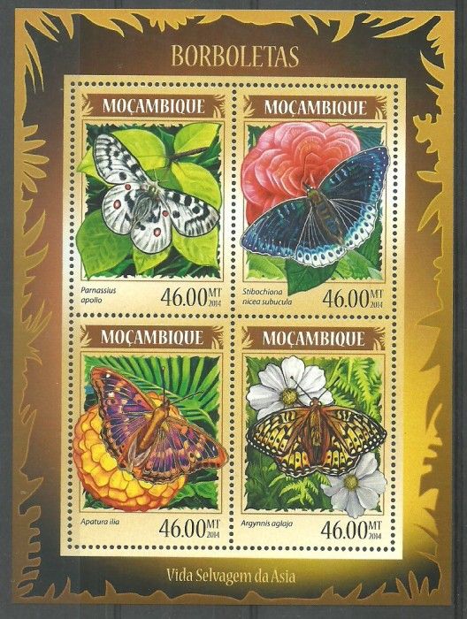 Znaczek Mozambik 2014 Mi ark 7240-7243 Czyste **