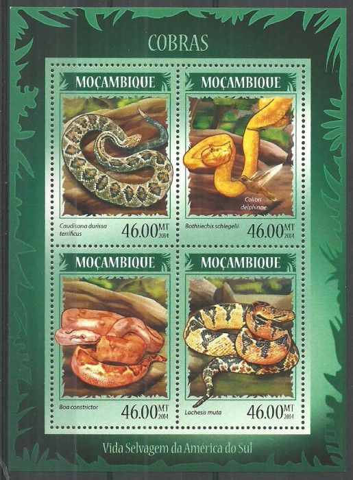 Znaczek Mozambik 2014 Mi ark 7275-7278 Czyste **