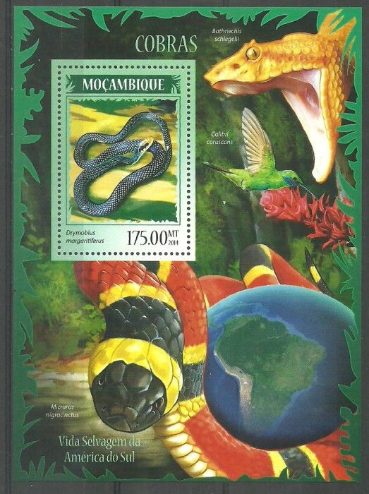 Znaczek Mozambik 2014 Mi bl 895 Czyste **