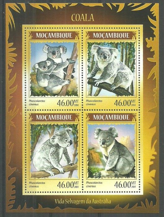 Znaczek Mozambik 2014 Mi ark 7310-7313 Czyste **