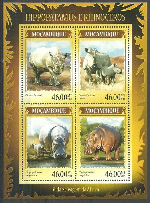 Znaczek Mozambik 2014 Mi ark 7325-7328 Czyste **