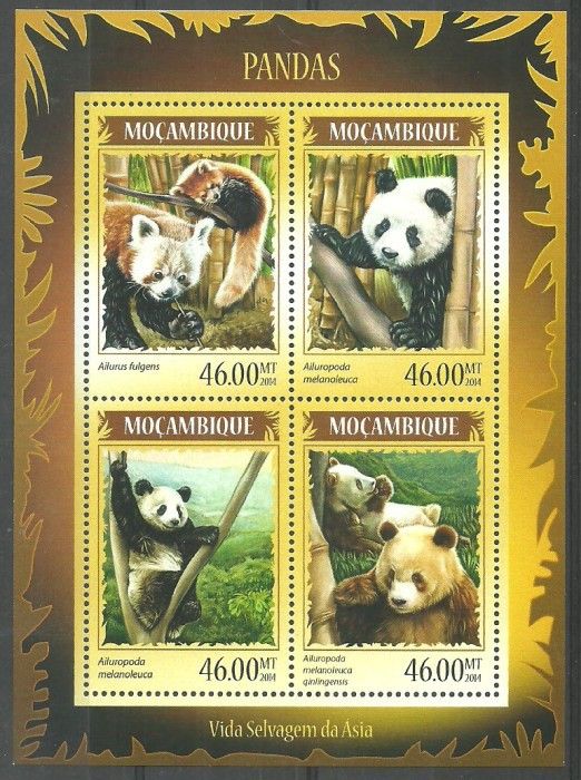 Znaczek Mozambik 2014 Mi ark 7340-7343 Czyste **