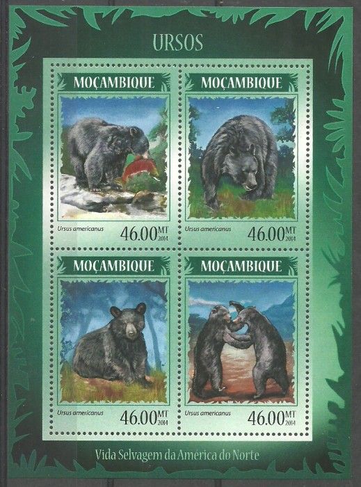 Znaczek Mozambik 2014 Mi ark 7345-7348 Czyste **