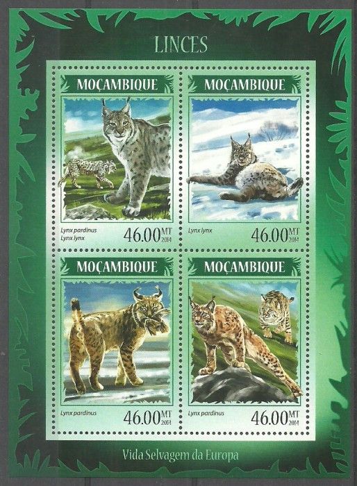 Znaczek Mozambik 2014 Mi ark 7360-7363 Czyste **