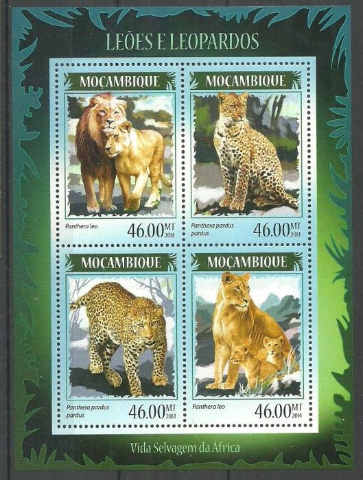 Znaczek Mozambik 2014 Mi ark 7370-7373 Czyste **