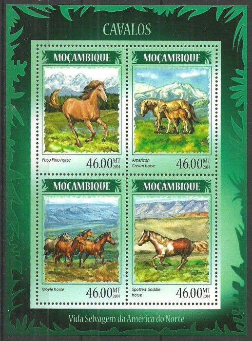 Znaczek Mozambik 2014 Mi ark 7380-7383 Czyste **