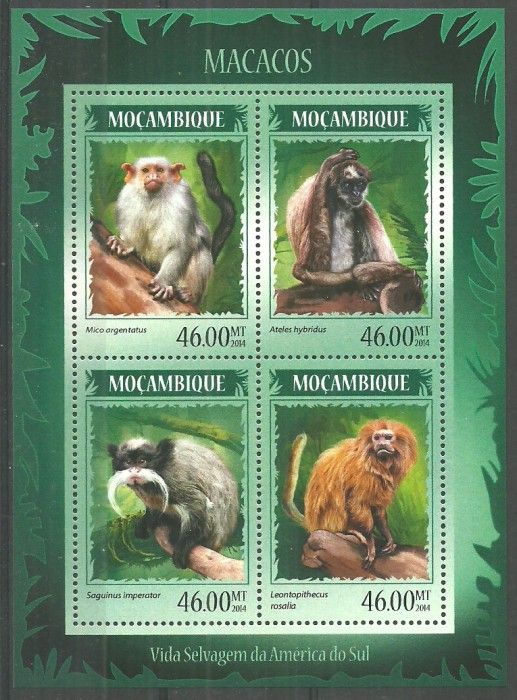 Znaczek Mozambik 2014 Mi ark 7385-7388 Czyste **