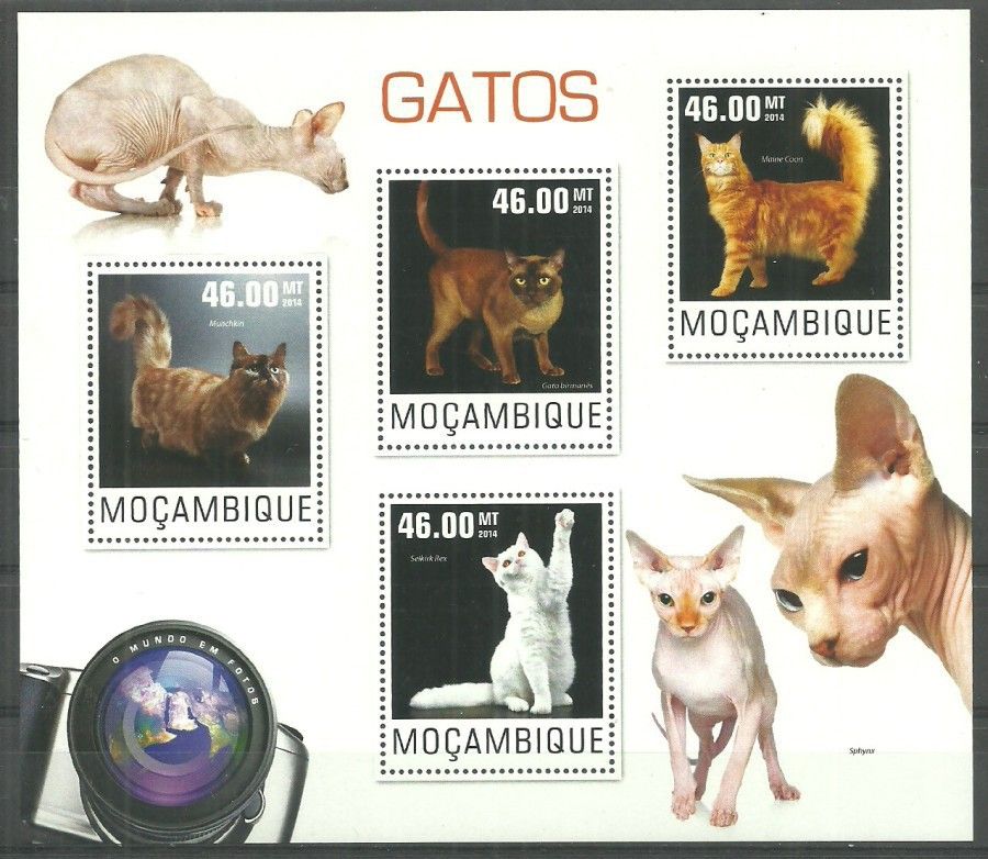 Znaczek Mozambik 2014 Mi ark 7615-7618 Czyste **