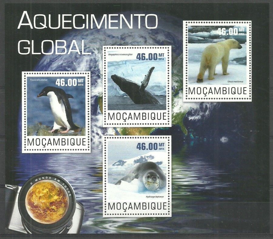 Znaczek Mozambik 2014 Mi ark 7630-7633 Czyste **