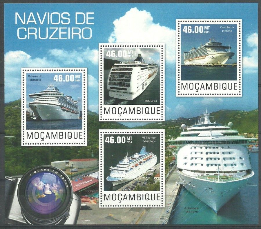 Znaczek Mozambik 2014 Mi ark 7645-7648 Czyste **