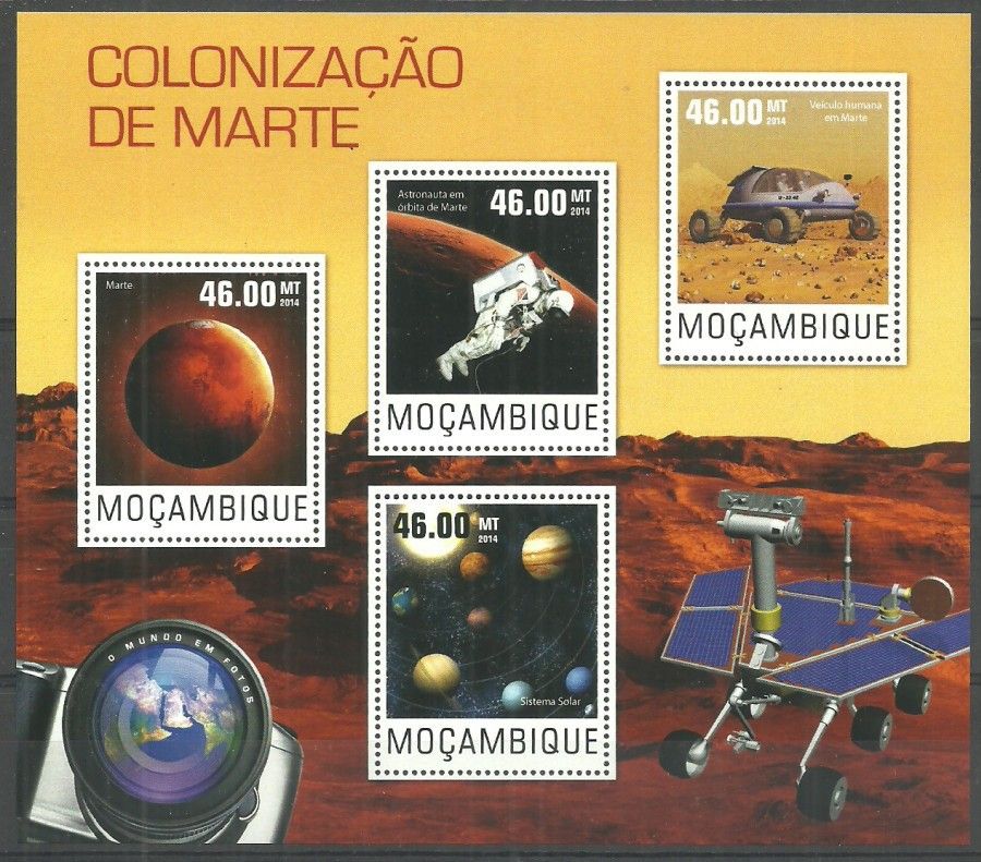Znaczek Mozambik 2014 Mi ark 7685-7688 Czyste **
