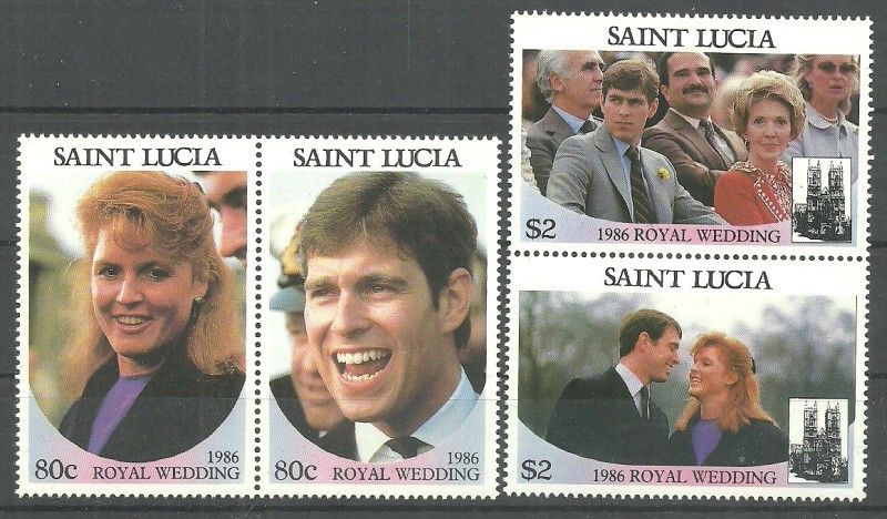 Znaczek Saint Lucia 1986 Mi 848-851 Czyste **