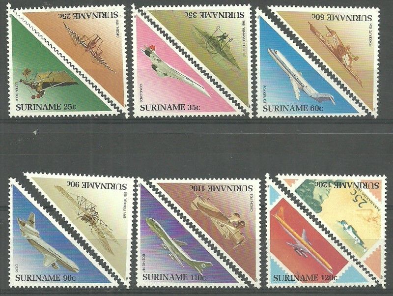 Surinam 1987 Mi 1223-1234 Czyste **
