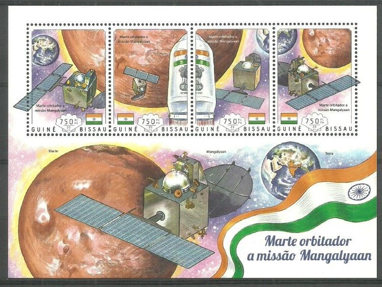 Znaczek Gwinea Bissau 2014 Mi ark 7379-7382 Czyste **