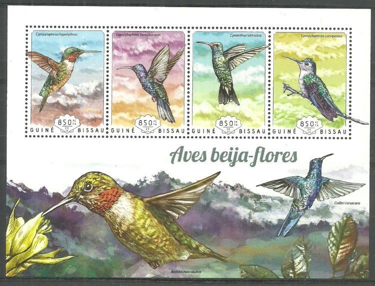 Znaczek Gwinea Bissau 2014 Mi ark 7410-7413 Czyste **