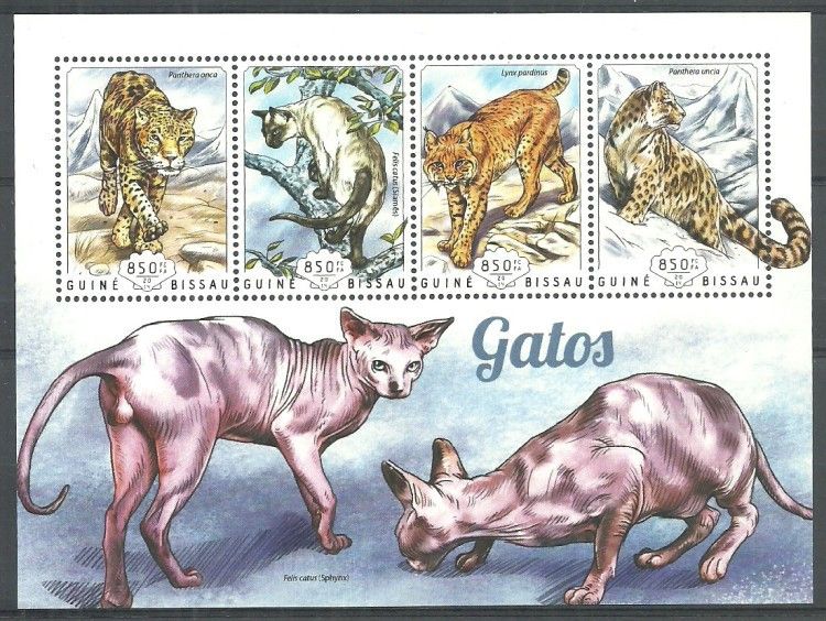 Znaczek Gwinea Bissau 2014 Mi ark 7427-7430 Czyste **