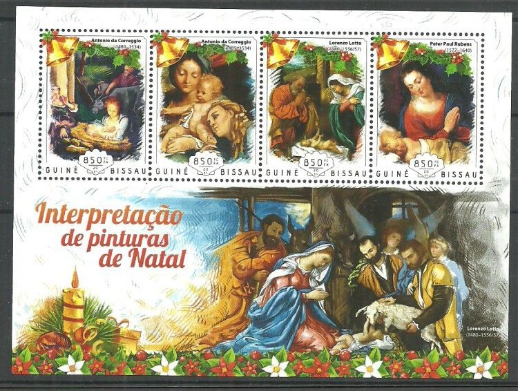 Znaczek Gwinea Bissau 2014 Mi ark 7414-7417 Czyste **