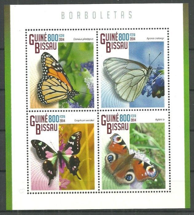 Znaczek Gwinea Bissau 2014 Mi ark 7491-7494 Czyste **