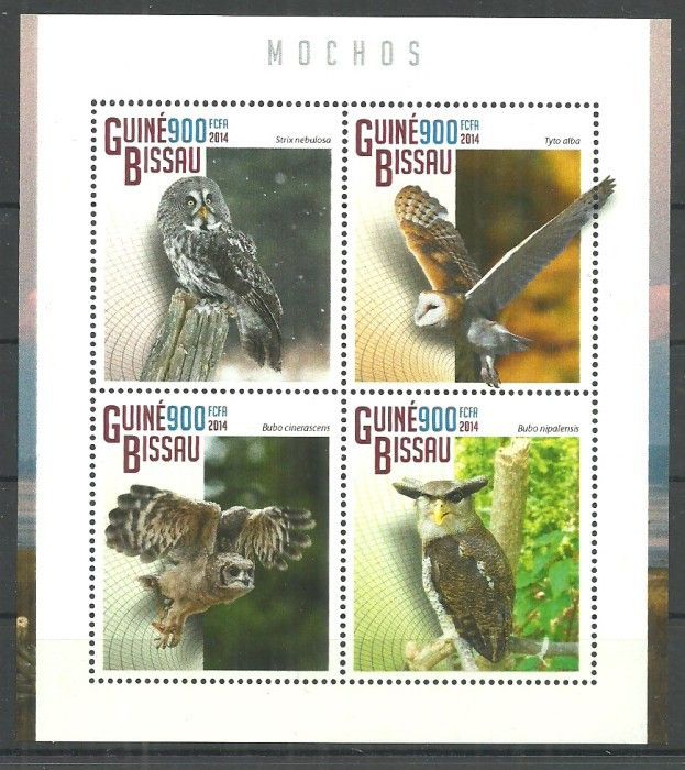 Znaczek Gwinea Bissau 2014 Mi ark 7542-7545 Czyste **