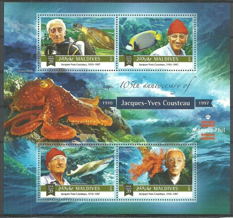 Znaczek Malediwy 2015 Mi ark 5865-5868 Czyste **