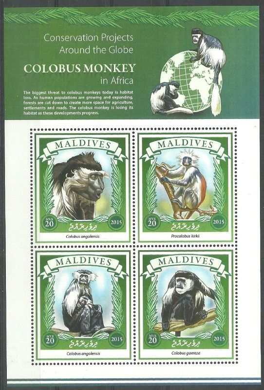 Znaczek Malediwy 2015 Mi ark 5931-5934 Czyste **