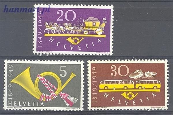 Znaczek Szwajcaria 1949 Mi 519-521 Czyste **