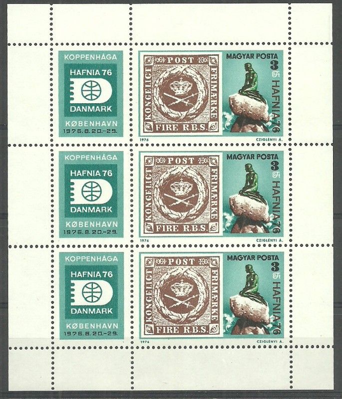 Znaczek Węgry 1976 Mi ark 3133 Czyste **