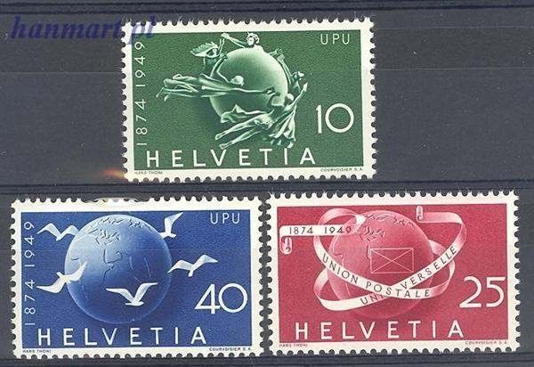 Znaczek Szwajcaria 1949 Mi 522-524 Czyste **