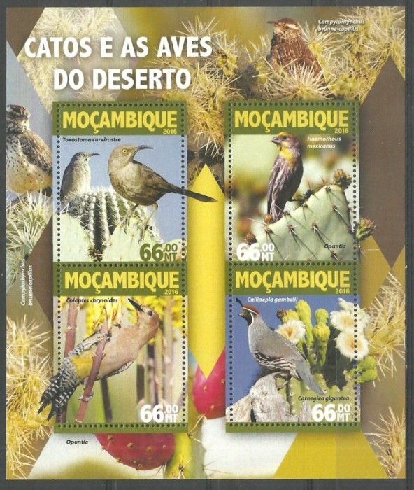 Znaczek Mozambik 2016 Mi ark 8314-8317 Czyste **